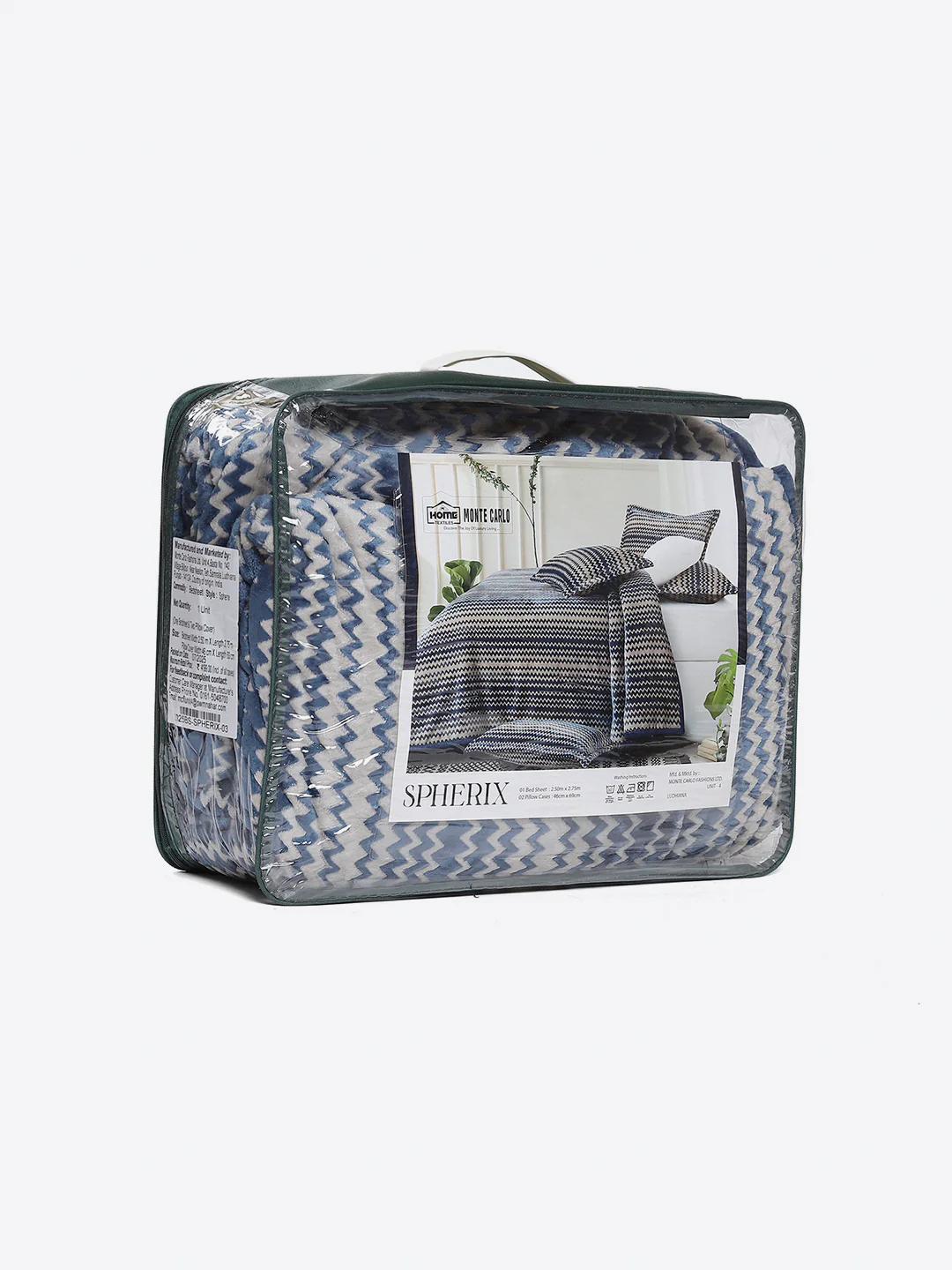 393 GSM 100% Polyester King Bed 1 Bedsheet with 2 Pillow Cover (Spherix) - Image 9