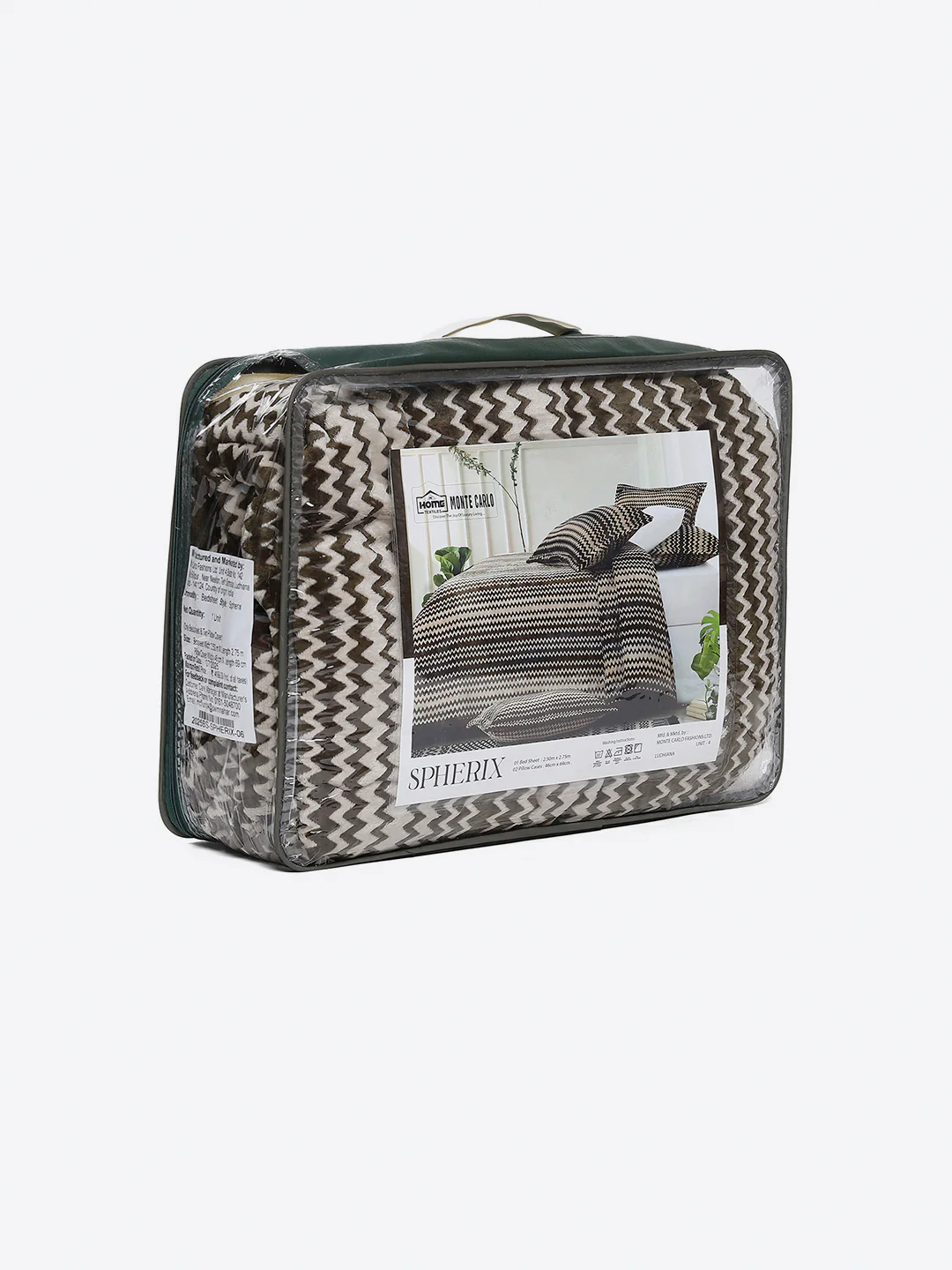 393 GSM Polyester King Bed 1 Bedsheet with 2 Pillow Covers (Spherix) - Image 9