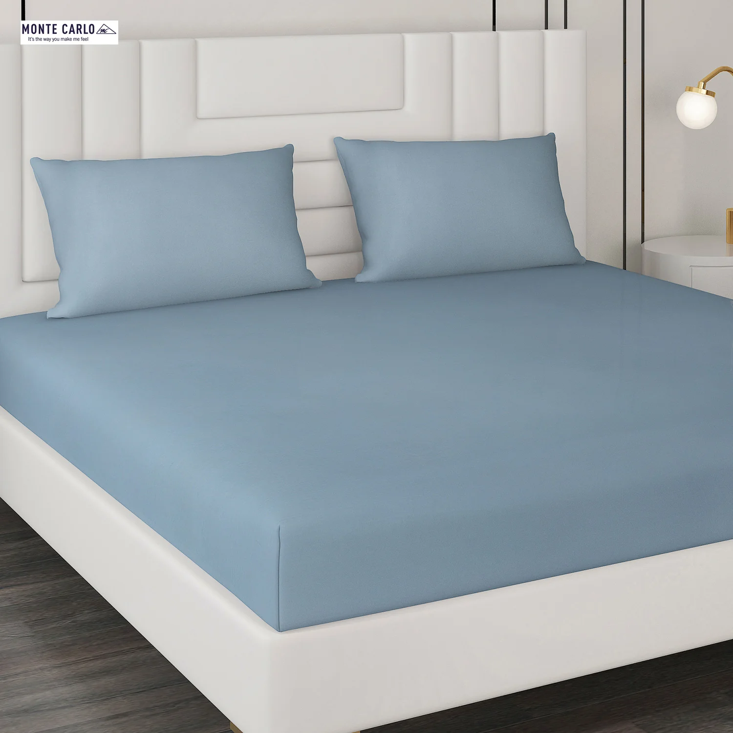 400 TC Cotton Double Bedsheet with 2 Pillow Covers - Image 4