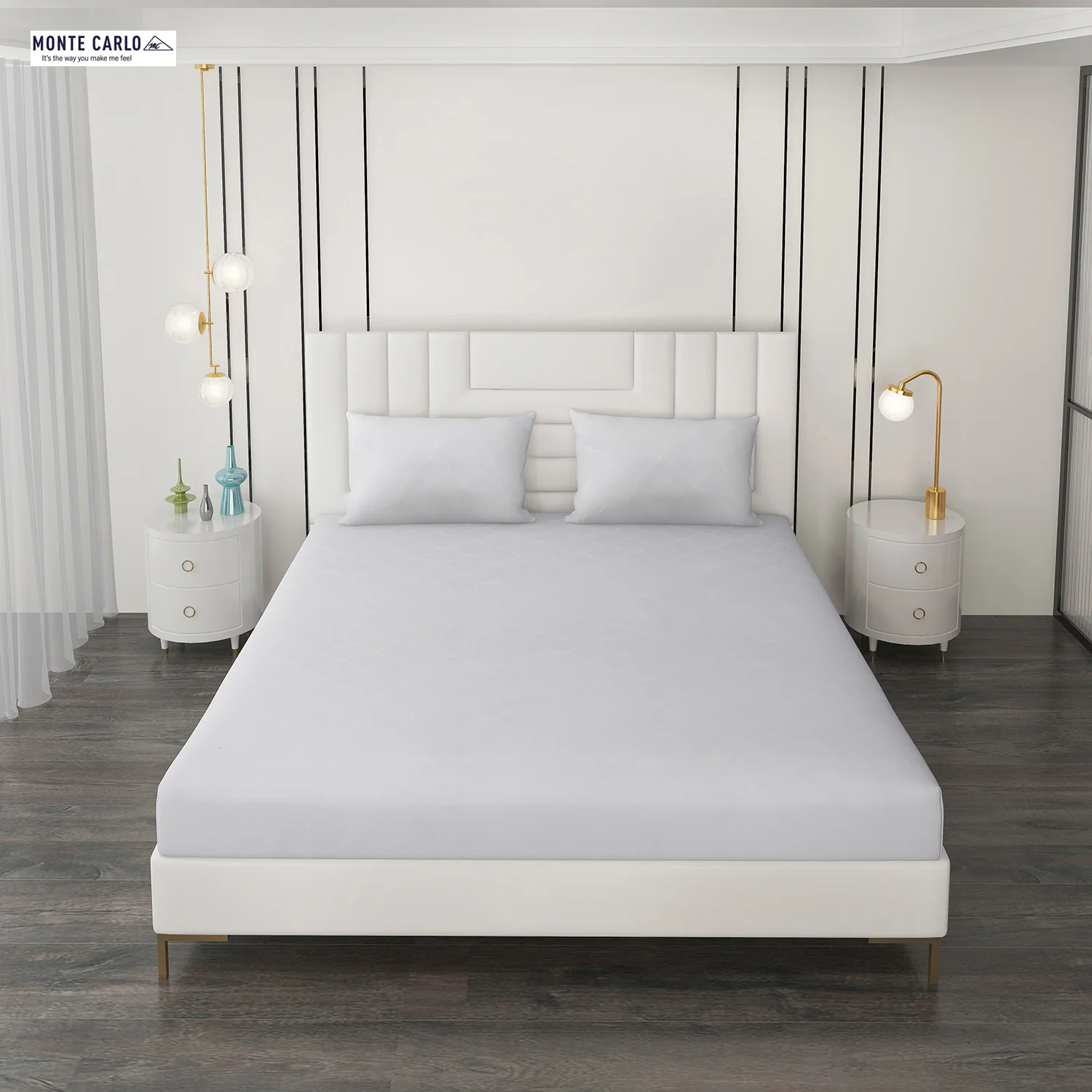 400 TC Cotton Double Bedsheet with 2 Pillow Covers - Image 3
