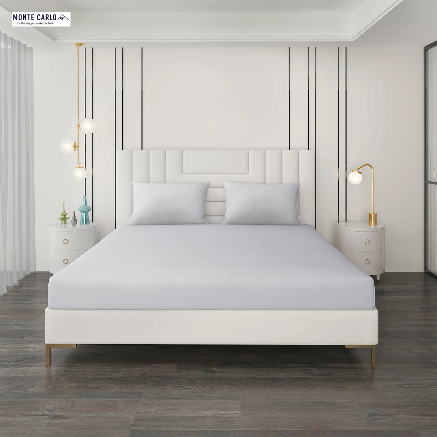 400 TC Cotton Double Bedsheet with 2 Pillow Covers - Image 4