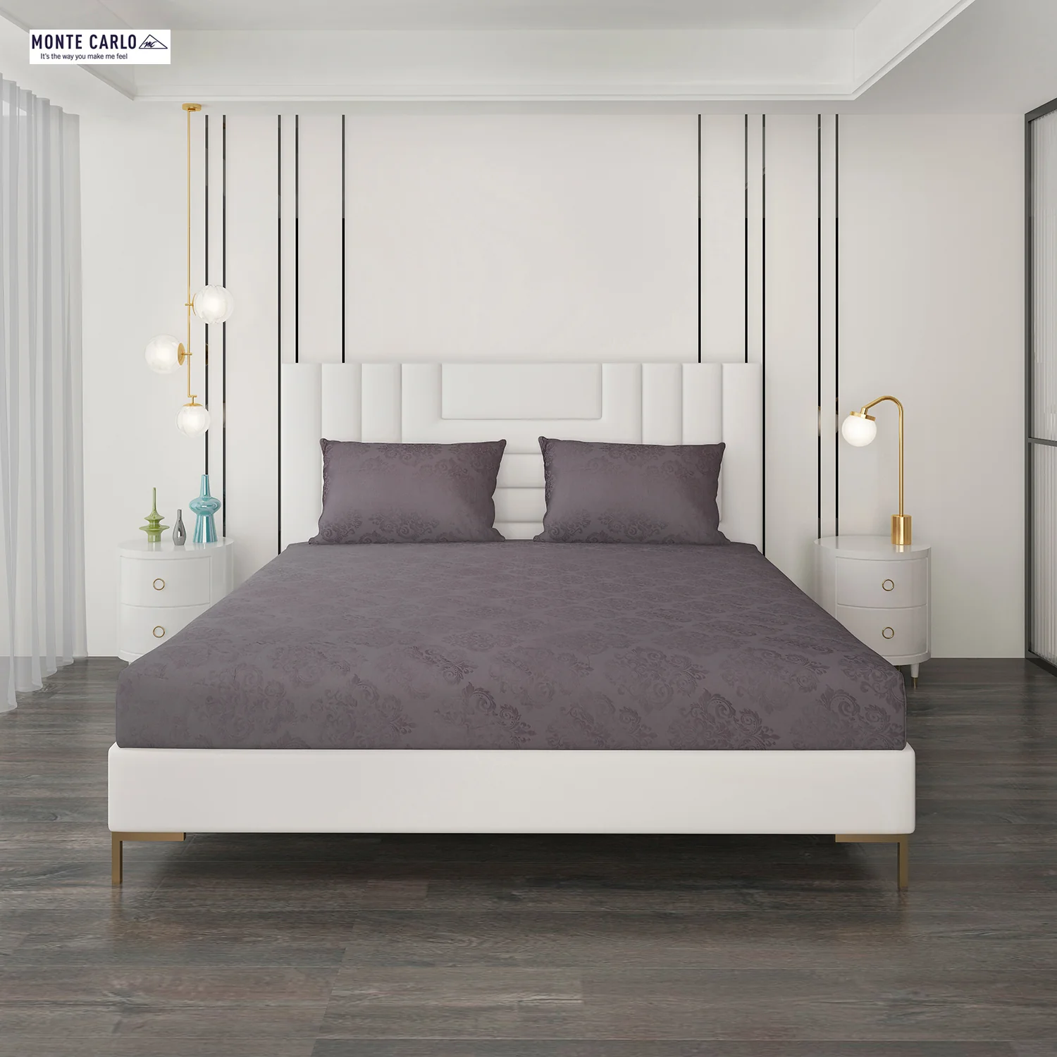 400 TC Cotton Double Bedsheet with 2 Pillow Covers - Image 4