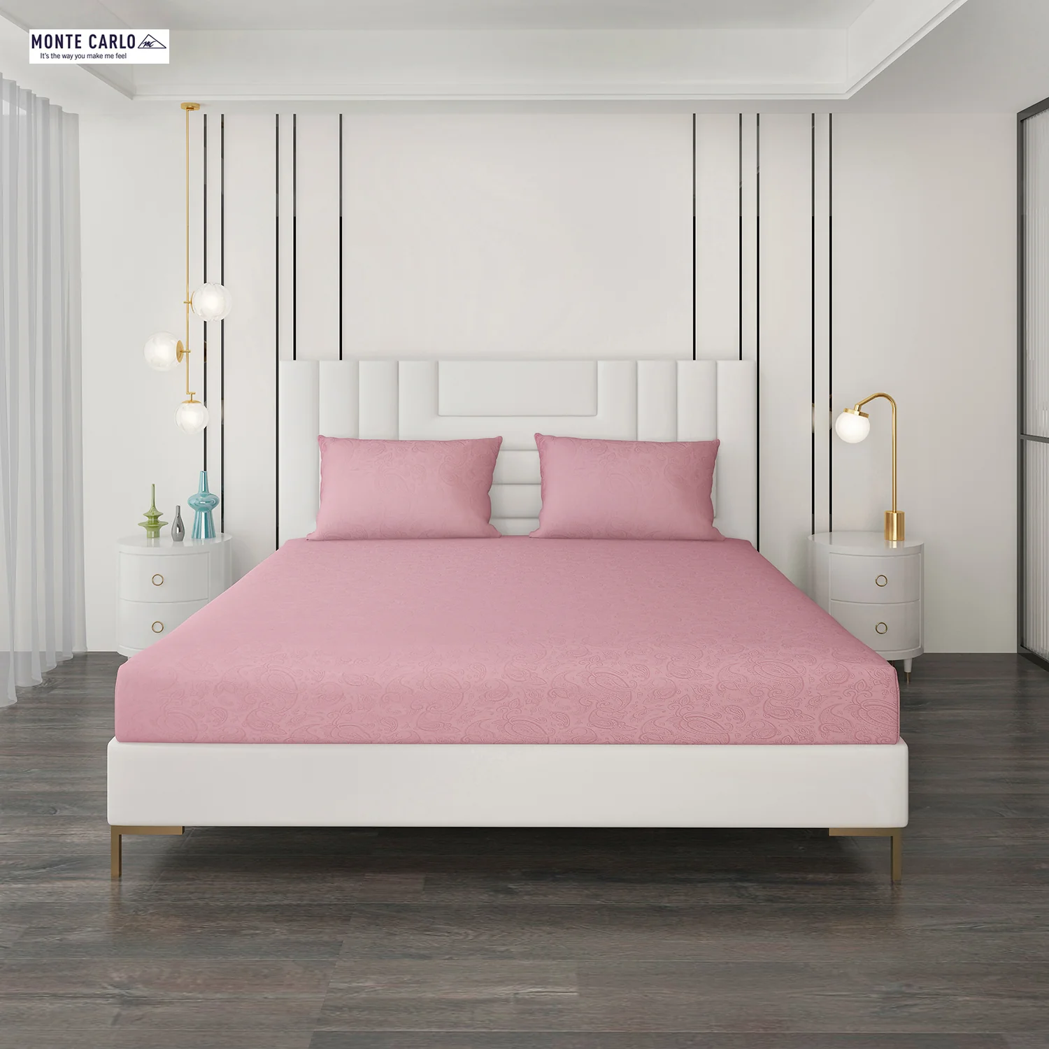400 TC Cotton Double Bedsheet with 2 Pillow Covers - Image 3