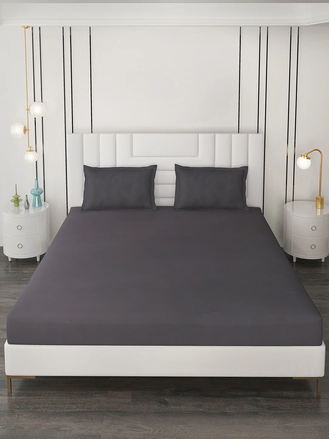 400 TC Cotton Double Bedsheet with 2 Pillow Covers - Image 3