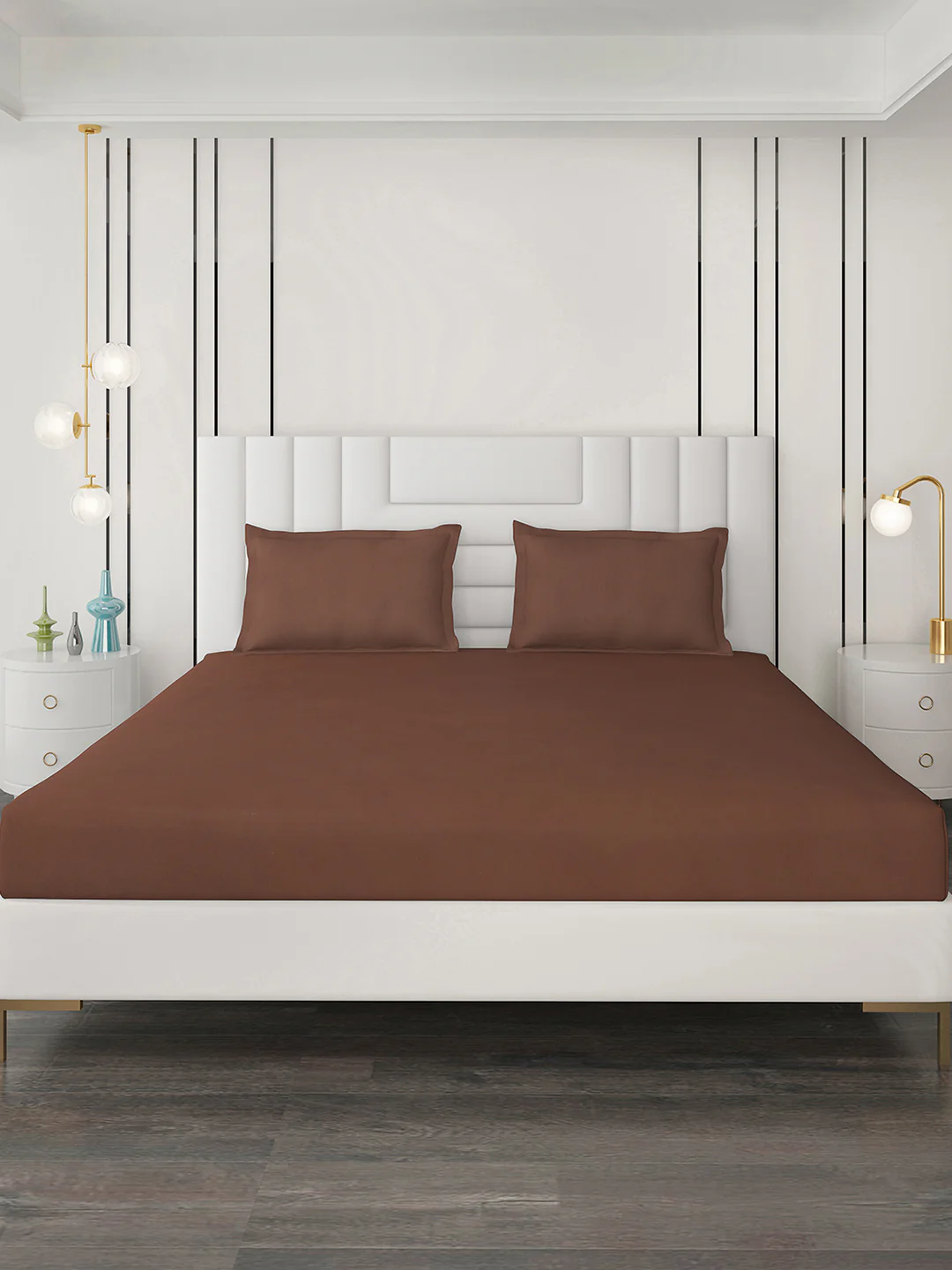400 TC Cotton Double Bedsheet with 2 Pillow Covers - Image 4