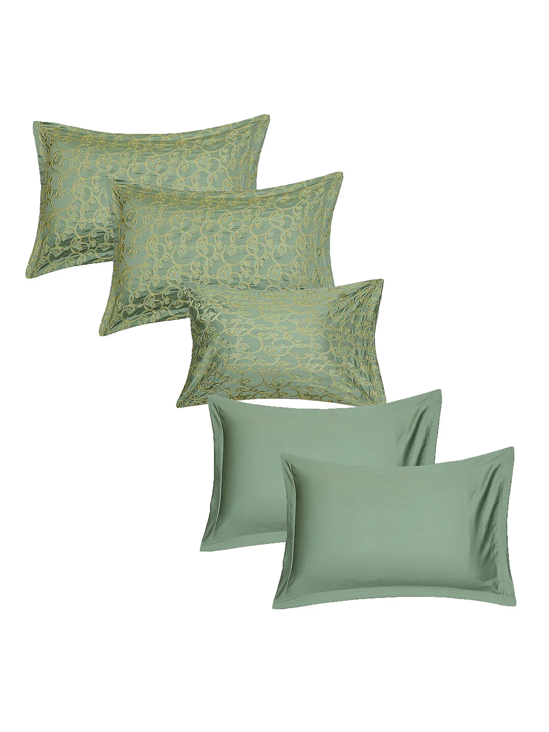 400 TC Cotton King Size Luxury 10 Pc Bedding Set (Matrix) - Image 7