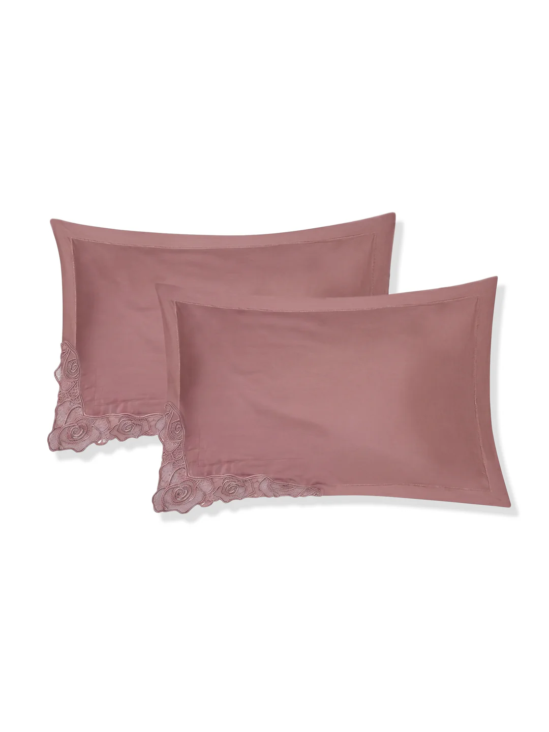 Luxury 400 TC Pure Cotton King Size Bedsheet with 2 Pillow Covers Lace Magic Collection - Image 8