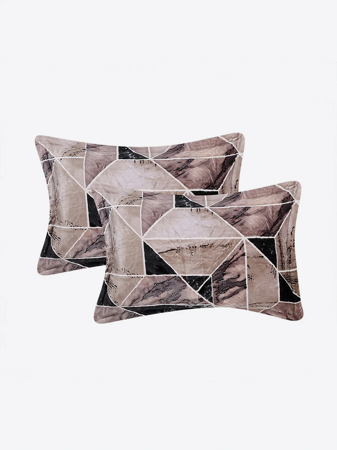 404 GSM 100% Polyester Double Bed 1 Bedsheet with 2 Pillow Cover (Ruby Gold) - Image 7