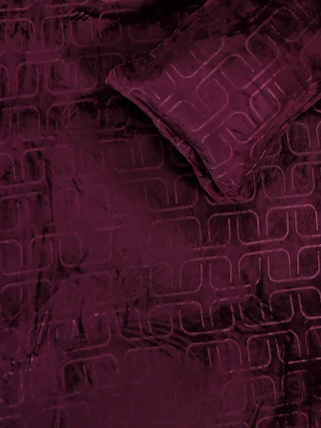 435 GSM 100% Polyester Double Bed 1 Bedsheet with 2 Pillow Cover (Indigo) - Image 5