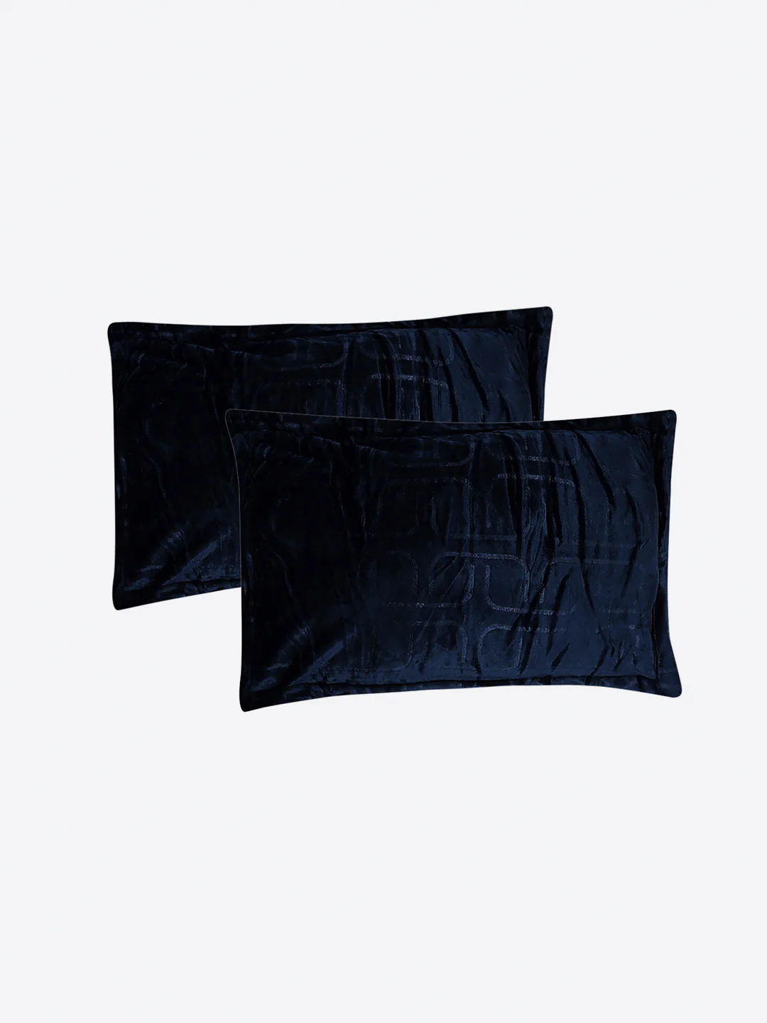 435 GSM 100% Polyester Double Bed 1 Bedsheet with 2 Pillow Cover (Indigo) - Image 7