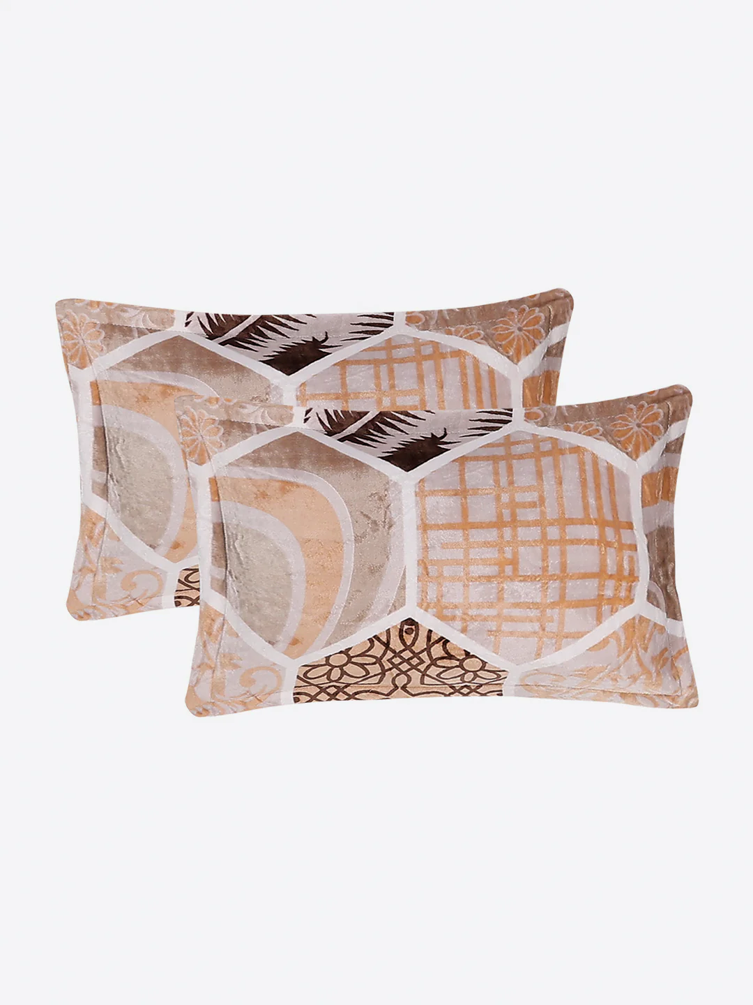 487 GSM 100% Polyester Double Bed 1 Bedsheet, 2 Pillow Cover & 2 Cushion Case (Pristine 4 Pcs Set) - Image 8