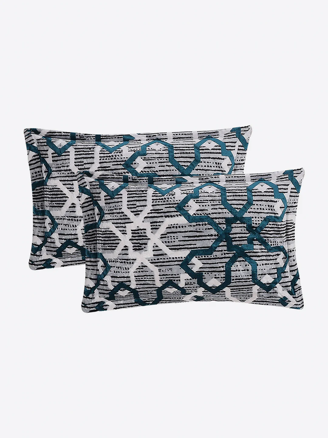 487 GSM 100% Polyester Double Bed 1 Bedsheet, 2 Pillow Cover & 2 Cushion Case (Pristine 4 Pcs Set) - Image 8