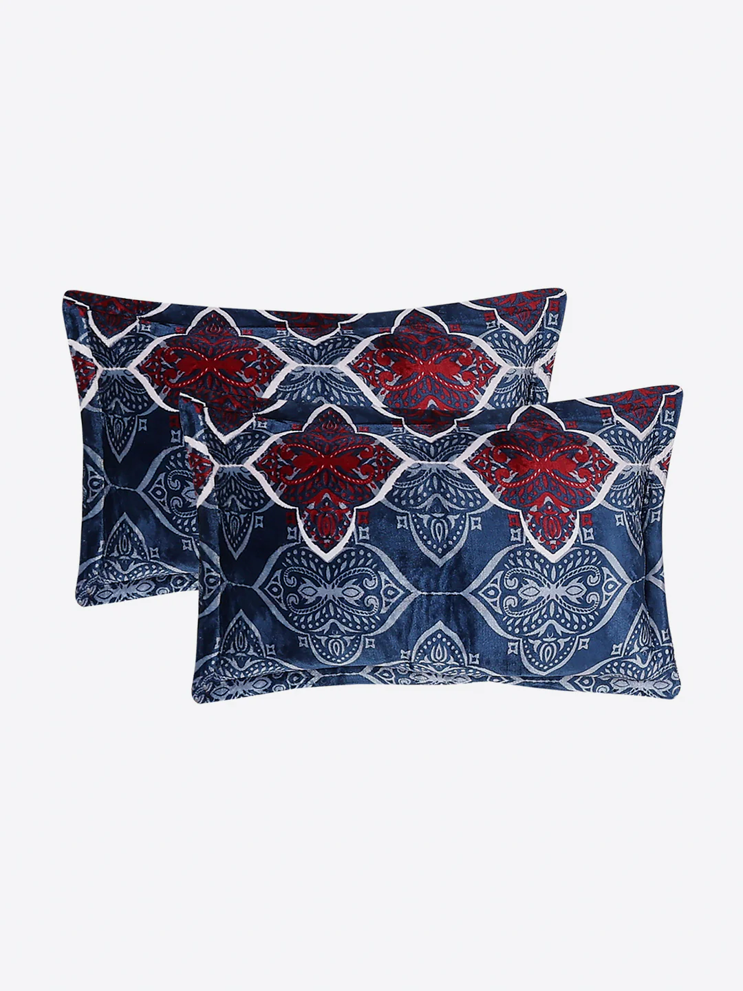 487 GSM 100% Polyester Double Bed 1 Bedsheet, 2 Pillow Cover & 2 Cushion Case (Pristine 4 Pcs Set) - Image 8