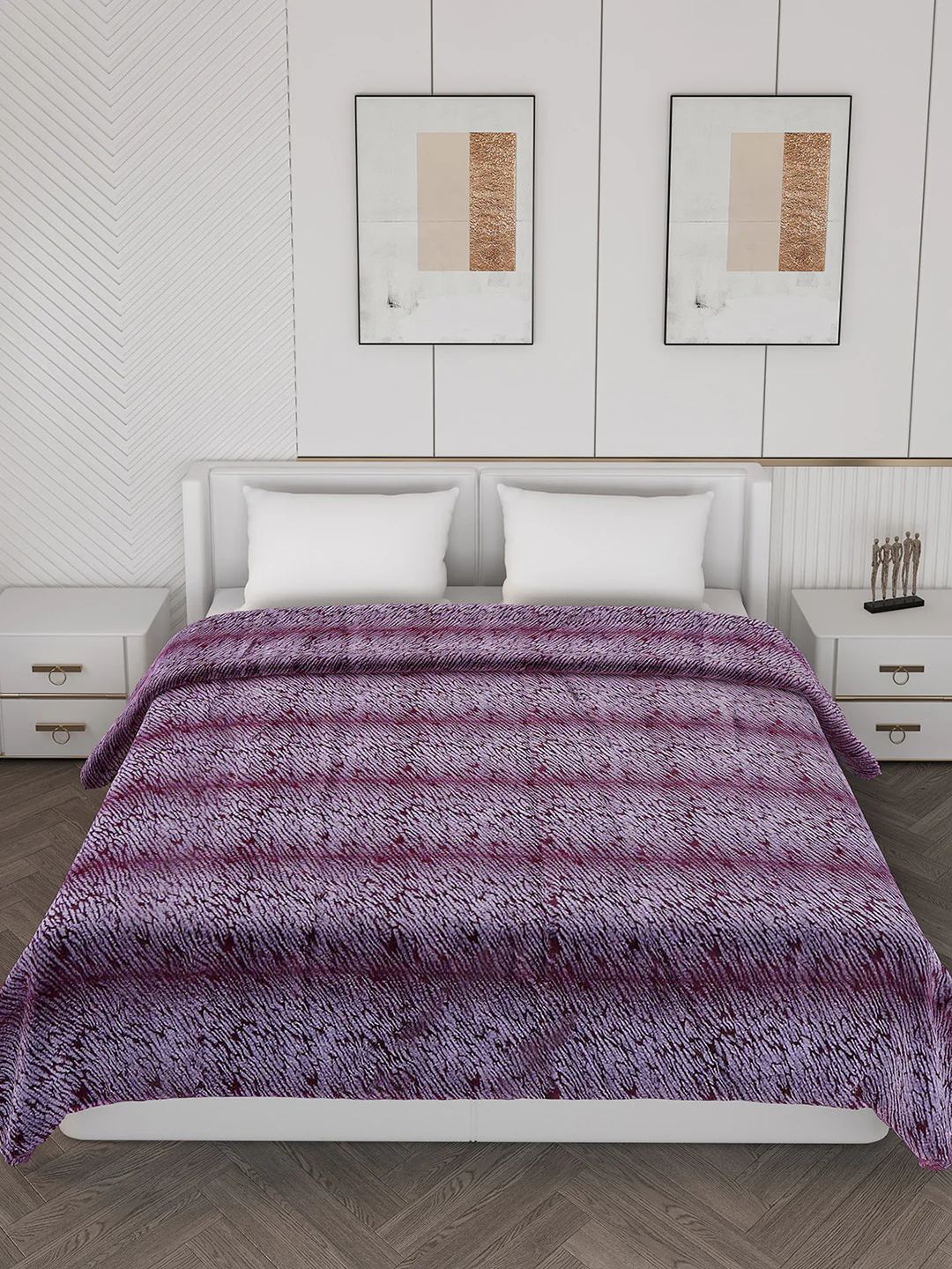 Abstract Double Bed 850 GSM Blanket Daniel 2 Ply (Weight 4.5 kg) - Image 3
