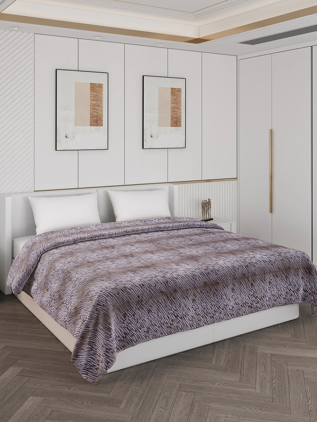 Abstract Double Bed 850 GSM Blanket Daniel 2 Ply (Weight 4.5 kg) - Image 4