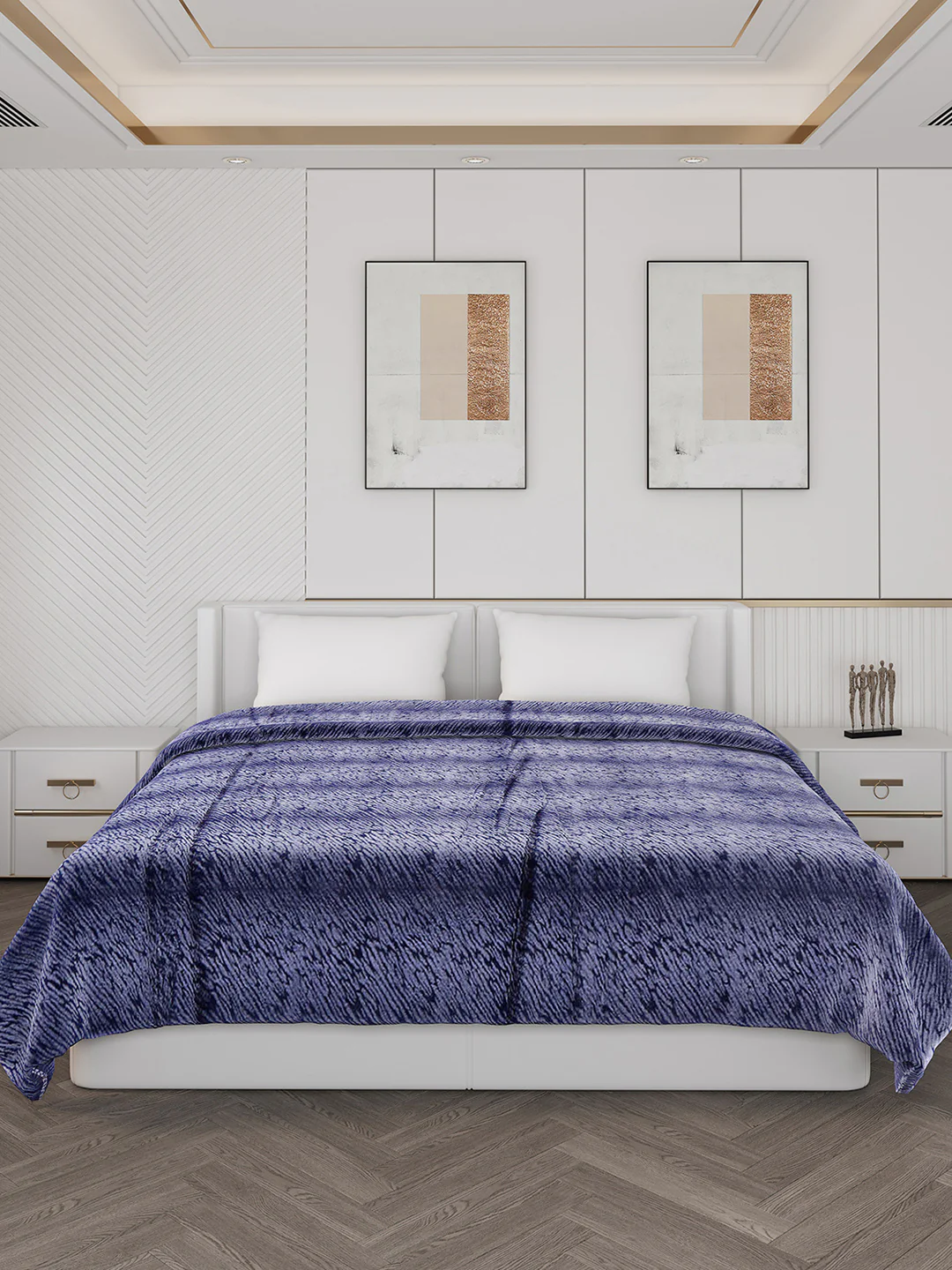 Abstract Double Bed 850 GSM Blanket Daniel 2 Ply (Weight 4.5 kg) - Image 2
