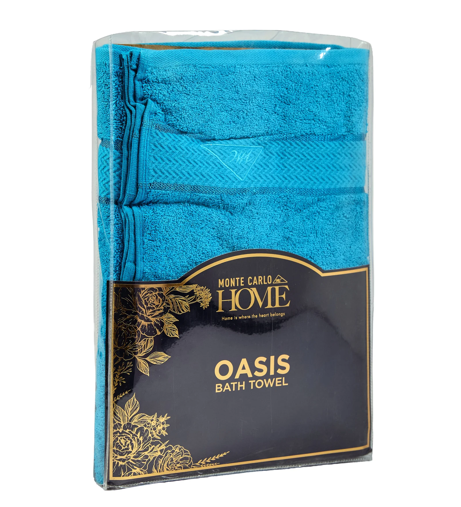 Aqua Blue Pure Cotton Solid 450 GSM Bath Towel 1 Piece (Oasis Collection) - Image 9