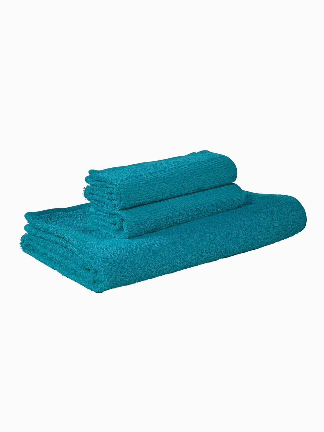 Baltic Blue 100% Cotton Solid 380 GSM Bath Towel Super Charm 3 Pc Set Gifting Box Pack - Image 4
