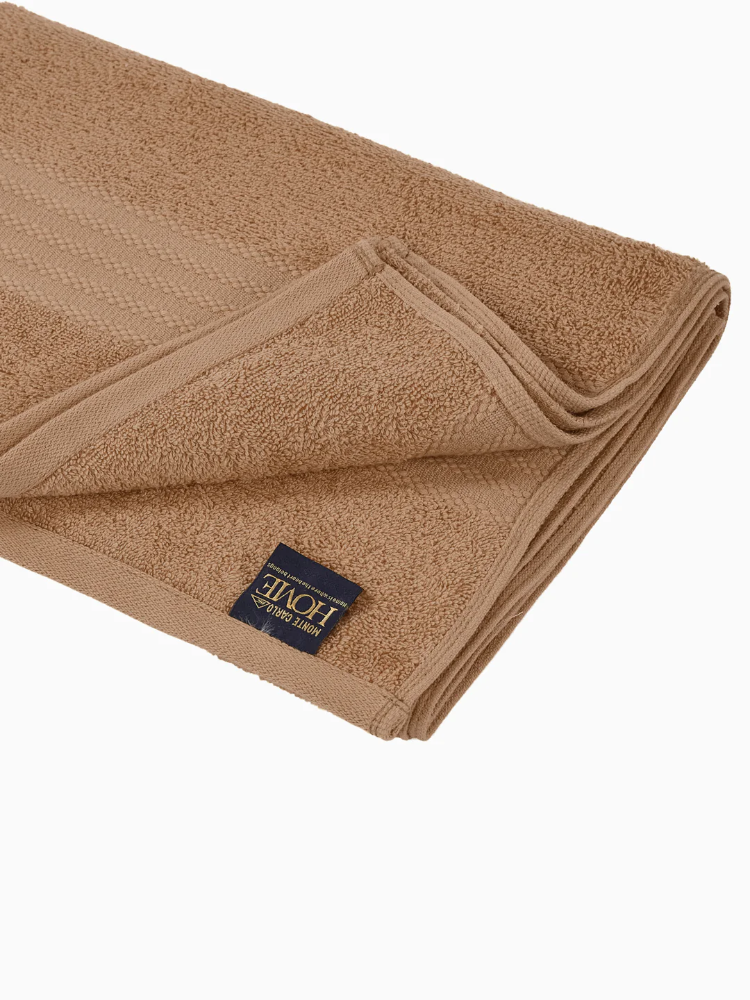 Beige 100% Cotton Solid 380 GSM Bath Towel Jazz 4 Pc Set Gifting Box Pack - Image 7