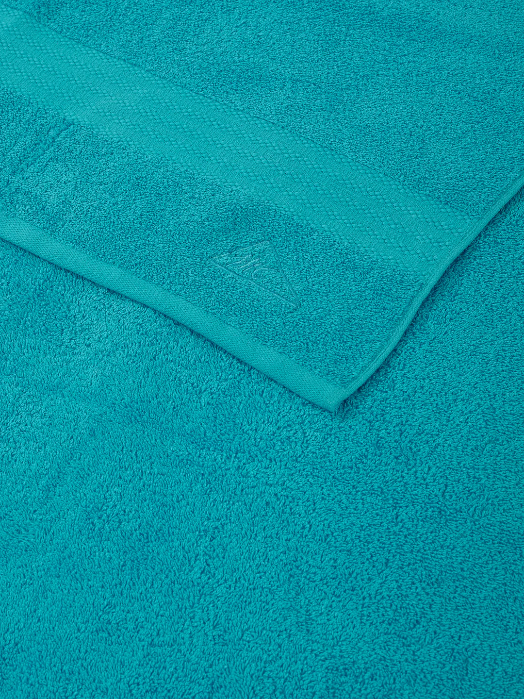 Blue 100% Cotton Solid 380 GSM Bath Towel Jazz 4 Pc Set Gifting Box Pack - Image 8
