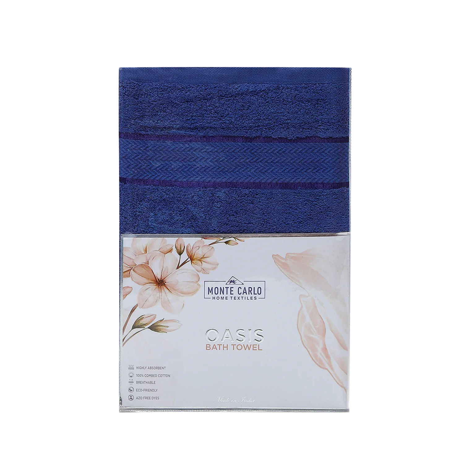 Blue Cotton 450 GSM Bath Towel - Image 5