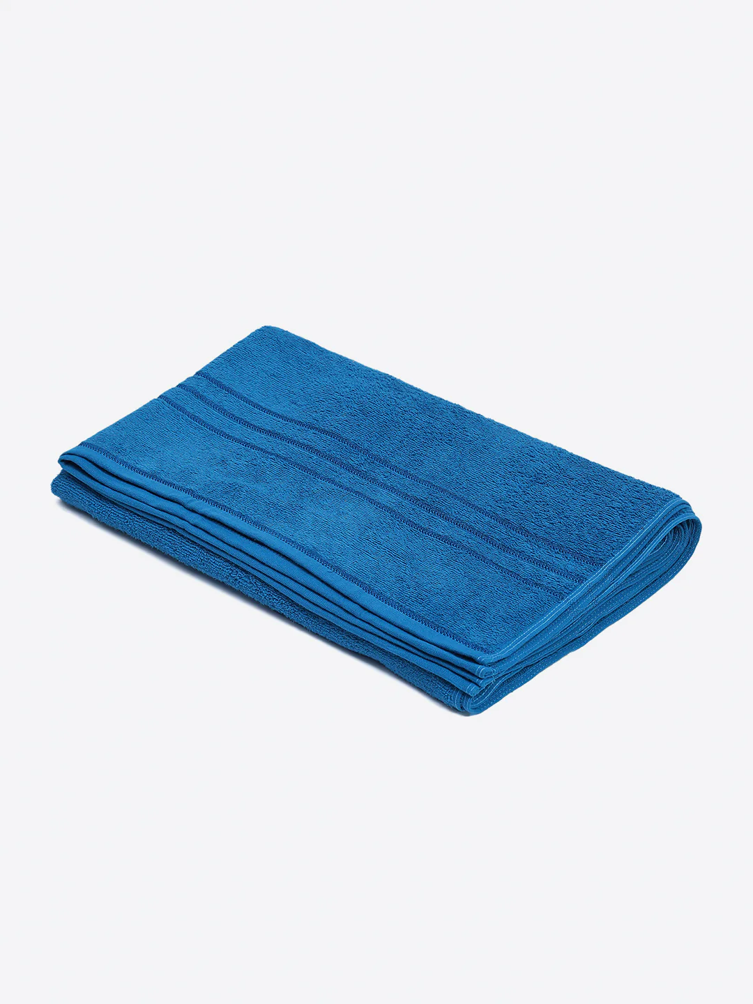 Blue Cotton Solid 350 GSM Car Towel (Soho) - Image 2