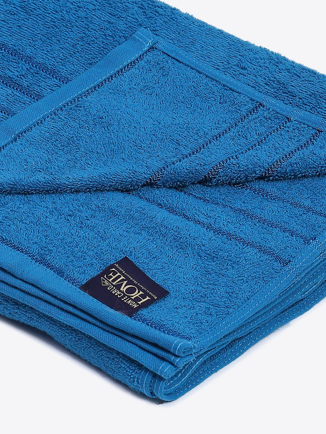 Blue Cotton Solid 350 GSM Car Towel (Soho) - Image 3