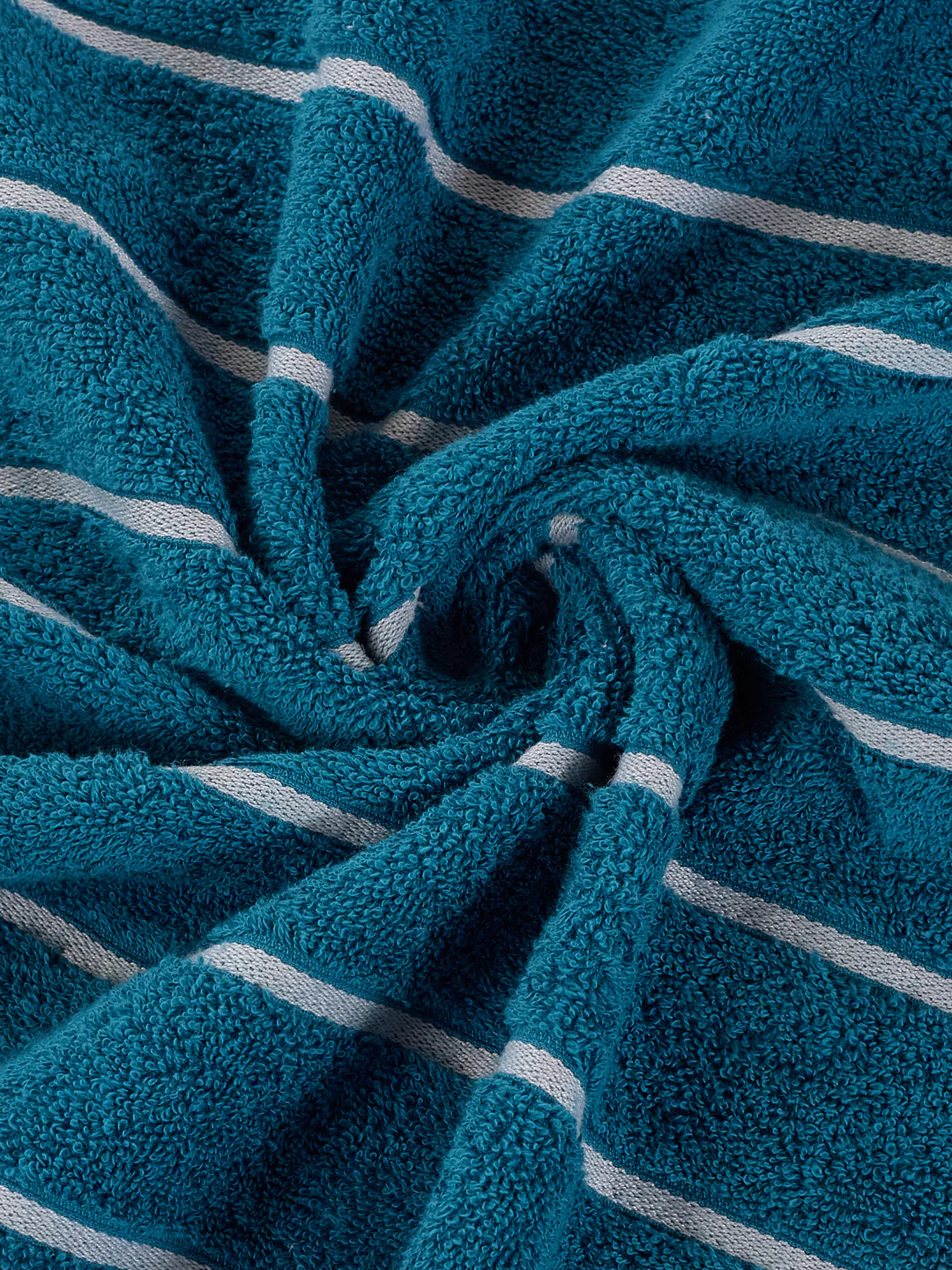 Blue & Dusty Pink 100% Cotton Solid 480 GSM Bath Towel King & Queen 2 Pc Set Gifting Box Pack - Image 9