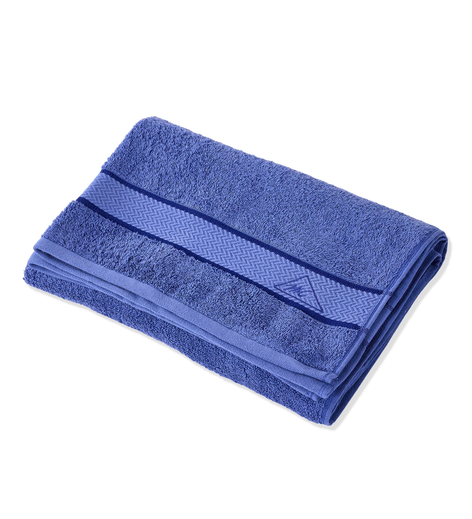 Blue Pure Cotton Solid 450 GSM Bath Towel 1 Piece (Oasis Collection) - Image 4
