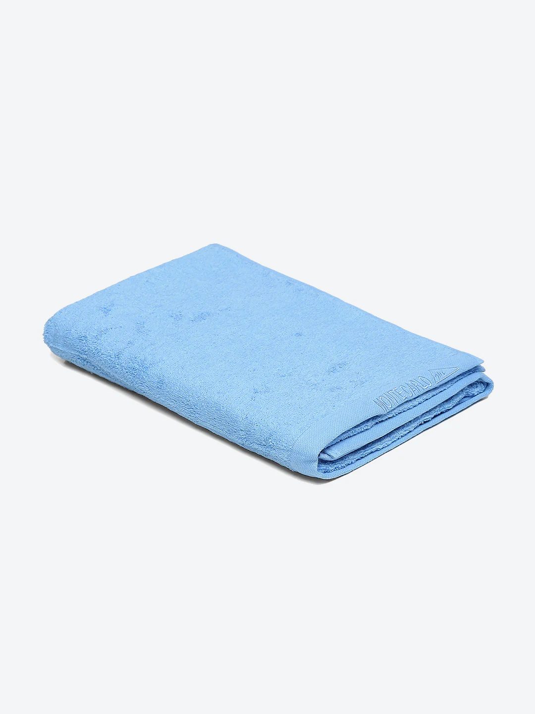Blue Solid Pure Cotton 350 GSM Bath Towel (Oslo) - Image 2