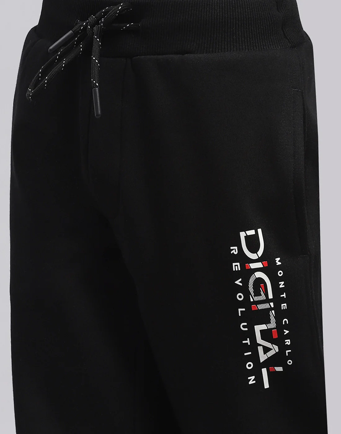 Boys Black Printed Regular Fit Lower - Image 6