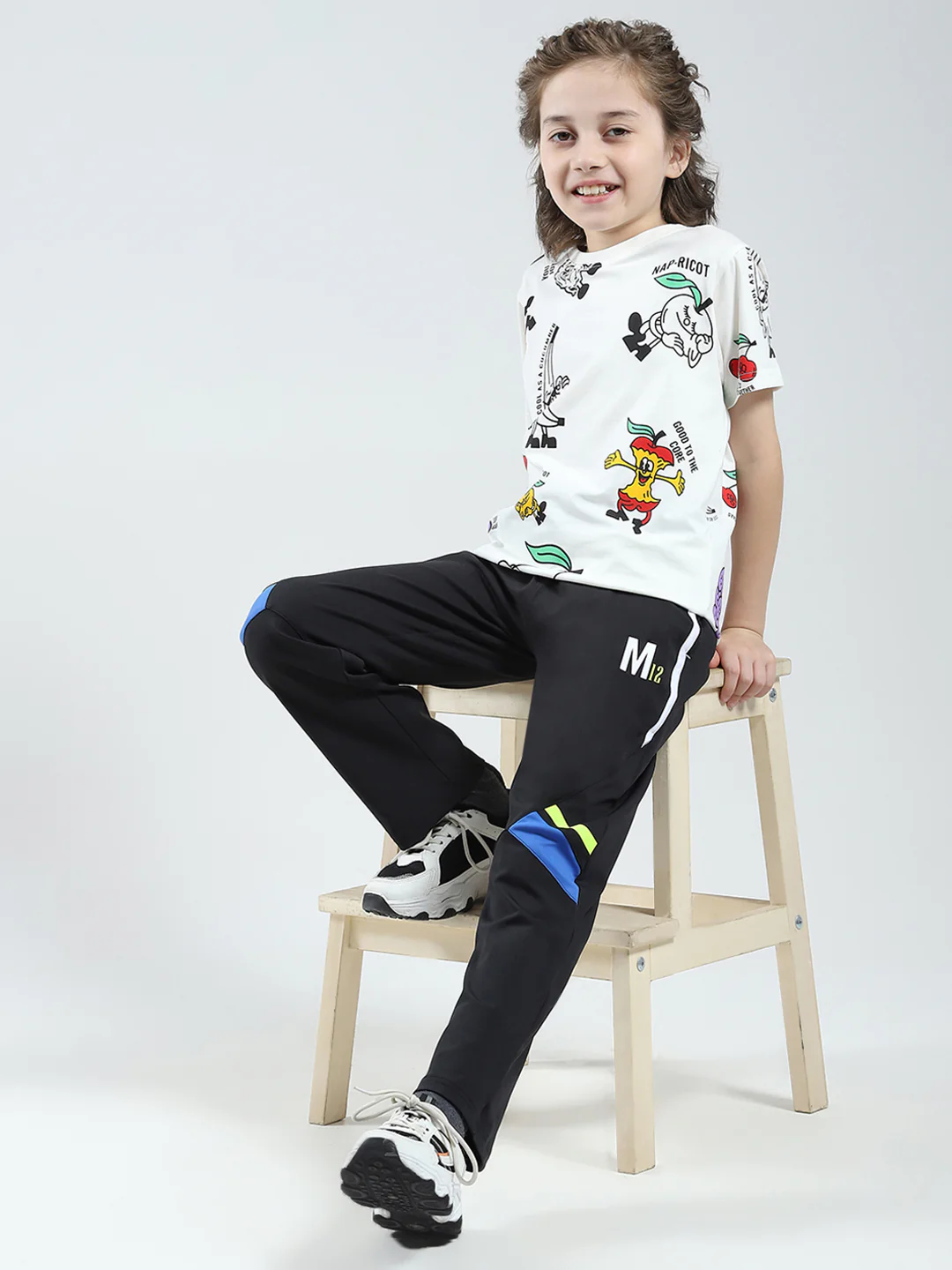 Boys Black Printed Regular Fit Lower - Image 2