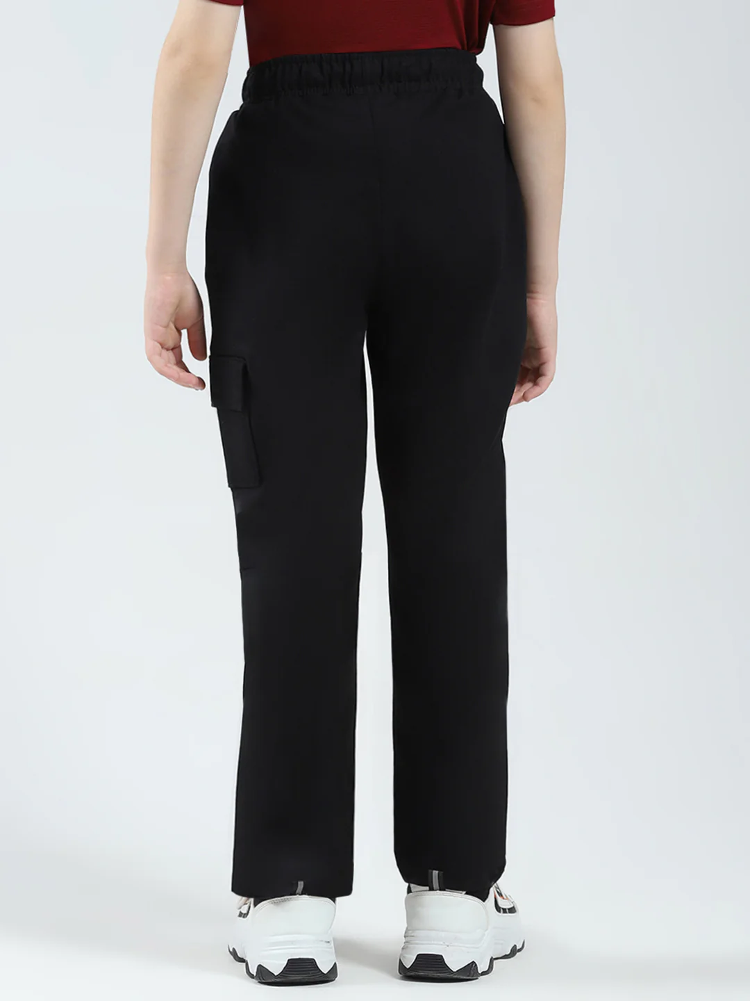 Boys Black Printed Regular Fit Lower - Image 5