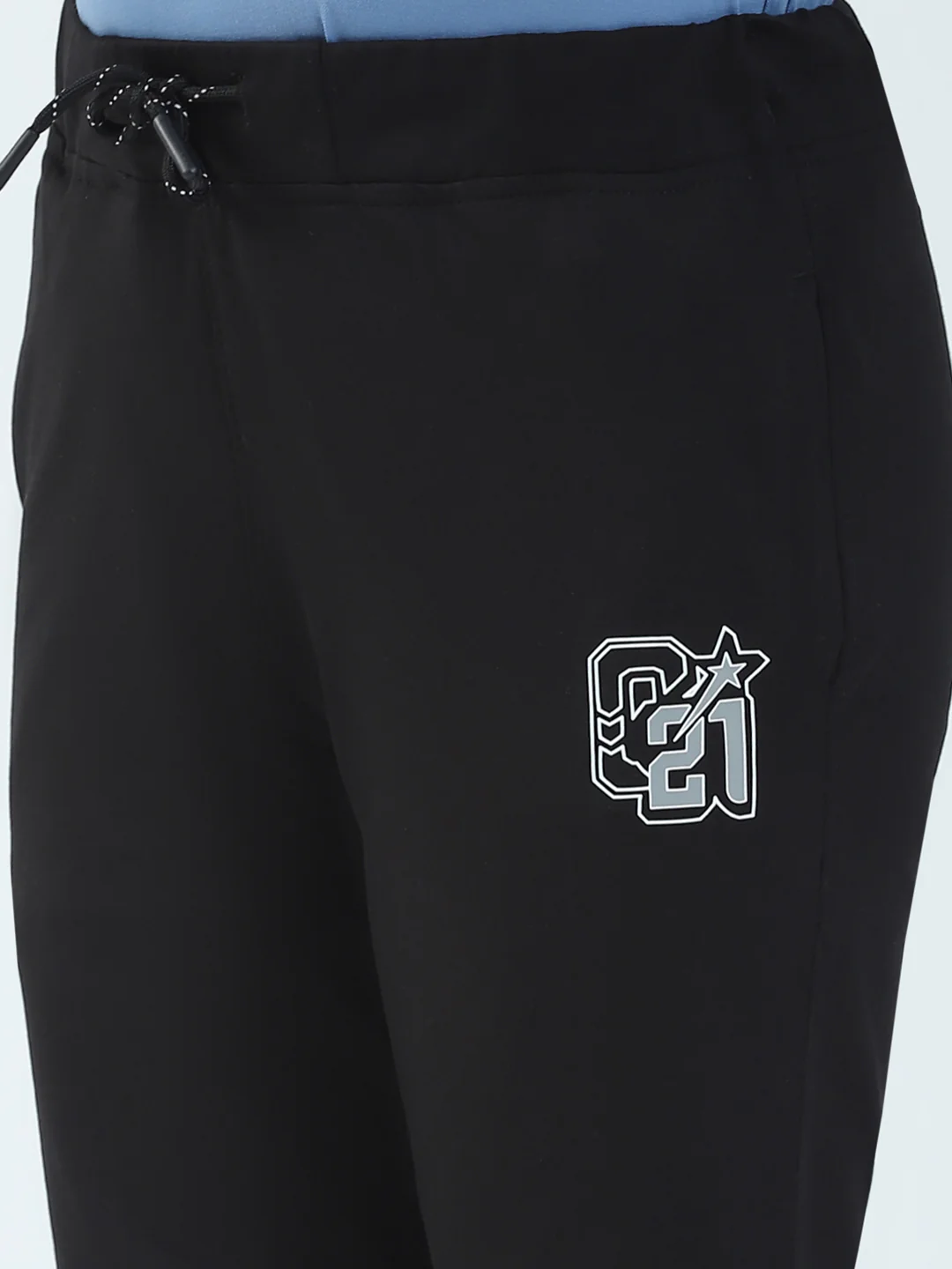 Boys Black Solid Regular Fit Lower - Image 6