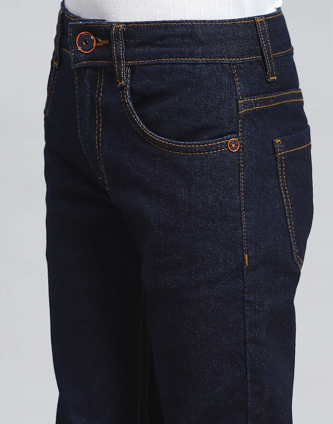 Boys Blue Light Wash Slim Fit Denim - Image 6