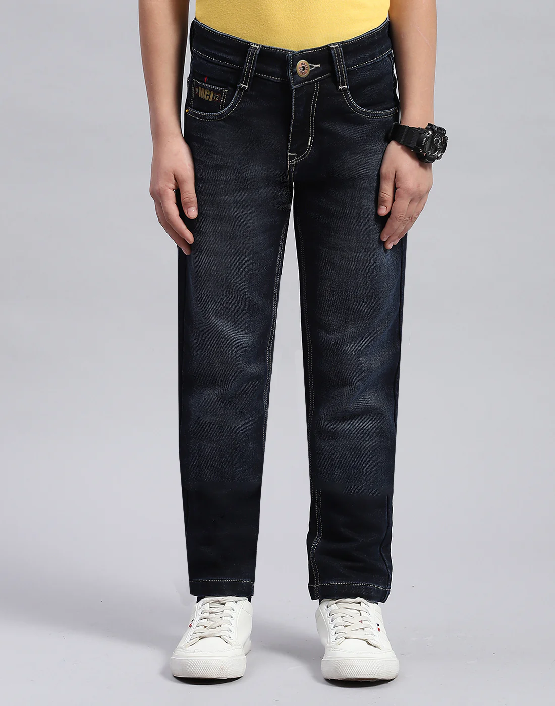 Boys Blue Light Wash Slim Fit Denim - Image 2