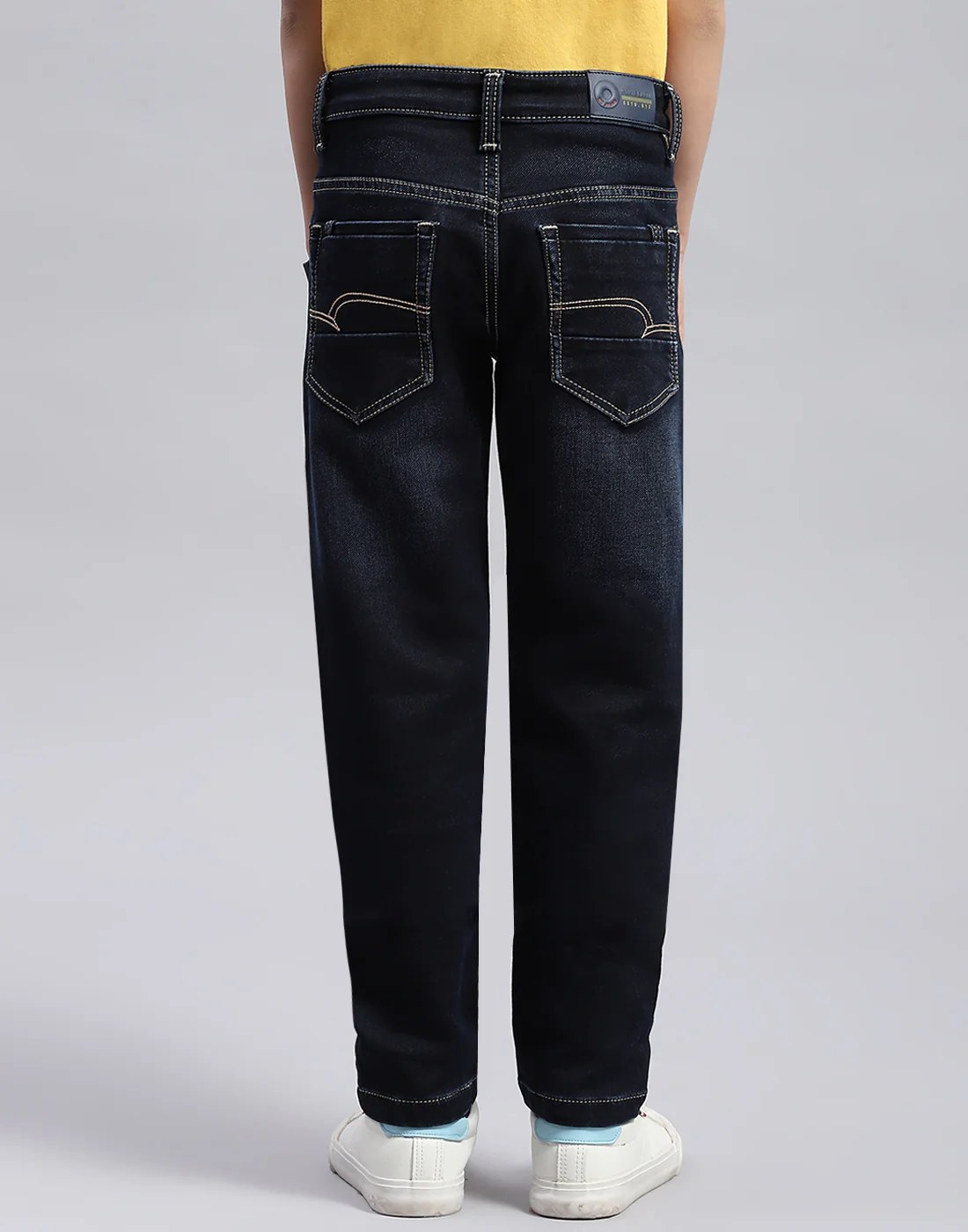 Boys Blue Light Wash Slim Fit Denim - Image 5