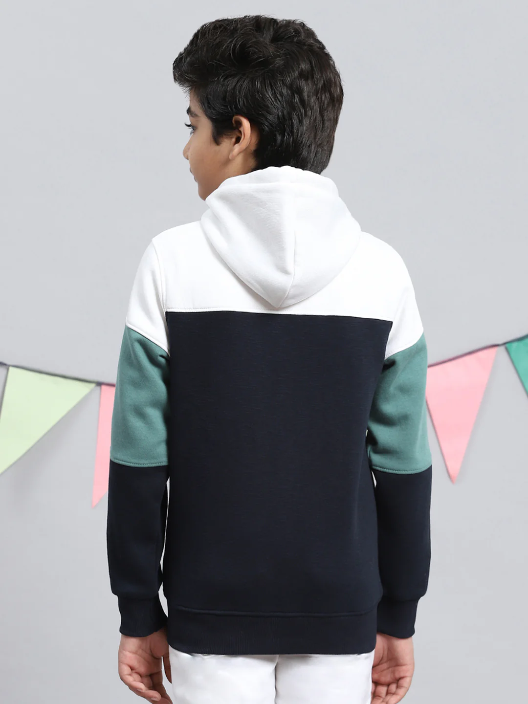 Boys Blue Printed Sweatshirt - Image 4