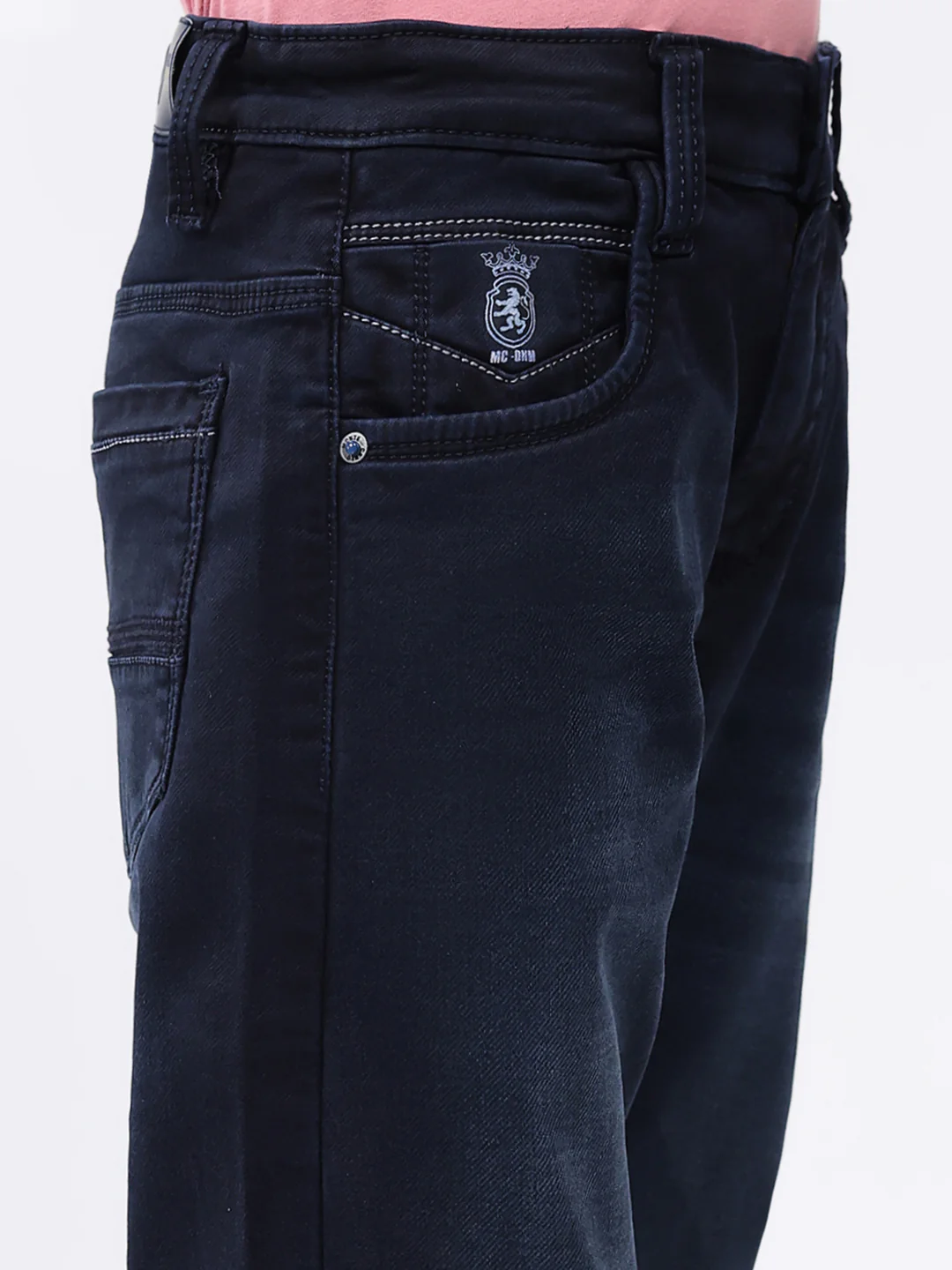Boys Blue Solid Straight Fit Denim - Image 6