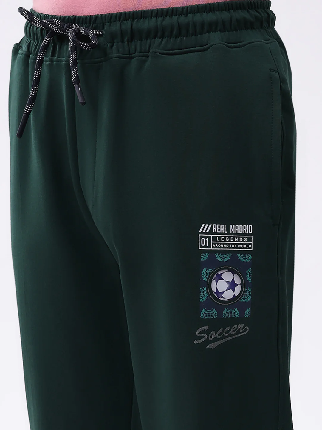 Boys Green Printed Regular Fit Lower - Image 6