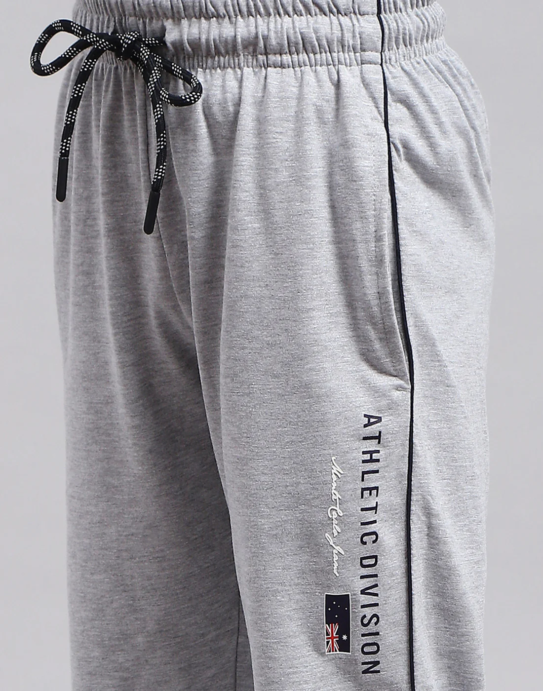 Boys Grey Melange Printed Regular Fit Lower - Image 6