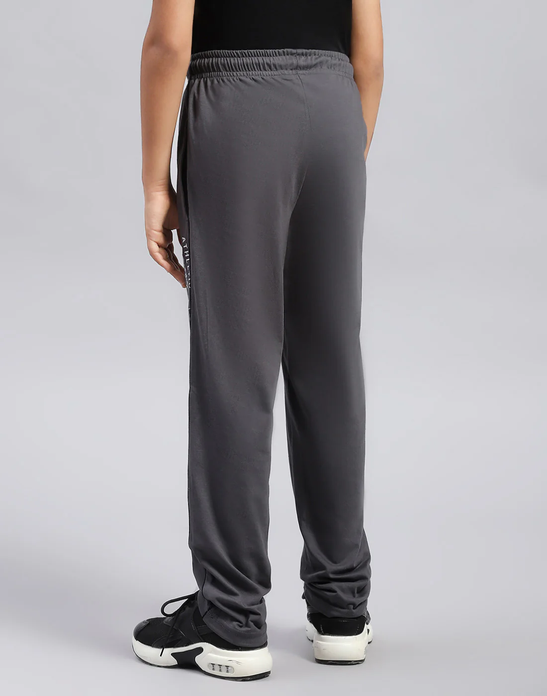Boys Grey Printed Regular Fit Lower - Image 5