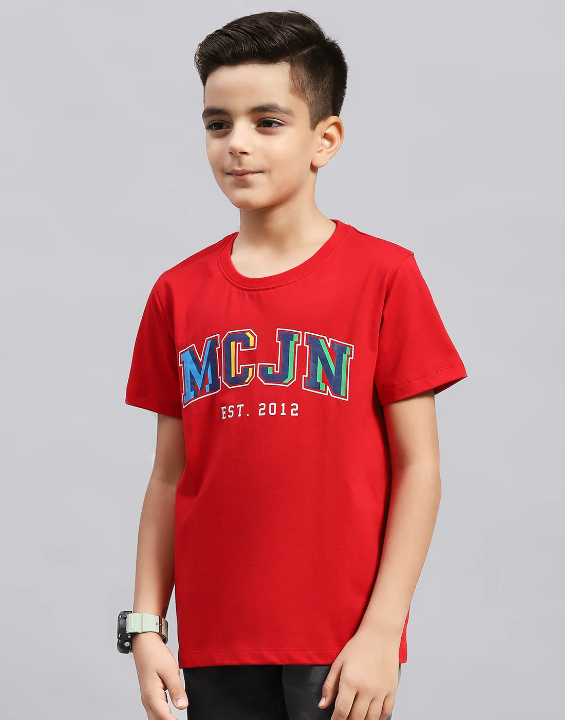 Boys Multi Color Printed Round Neck Half Sleeve T-Shirt (Pack of 3) - Image 5