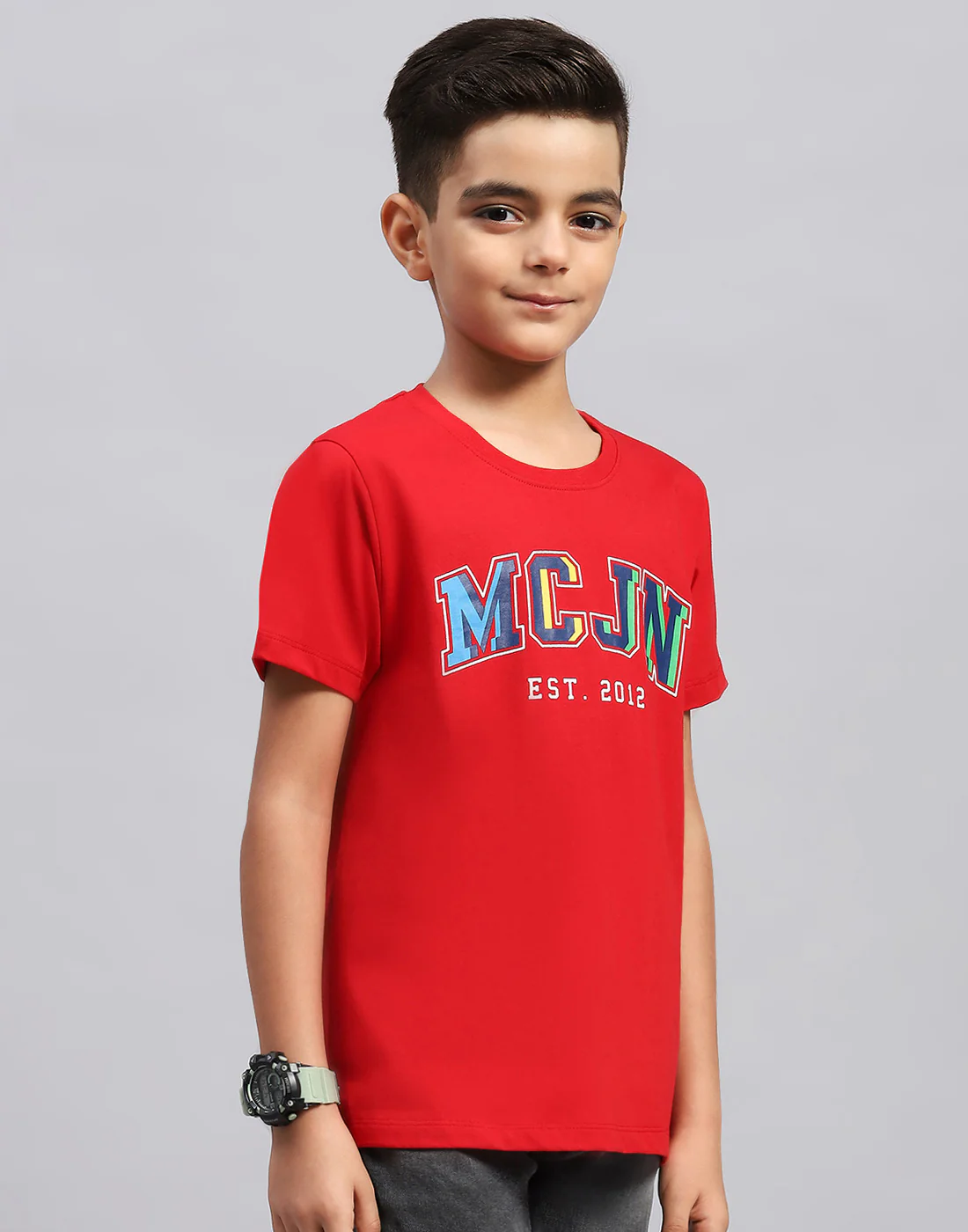 Boys Multi Color Printed Round Neck Half Sleeve T-Shirt (Pack of 3) - Image 6