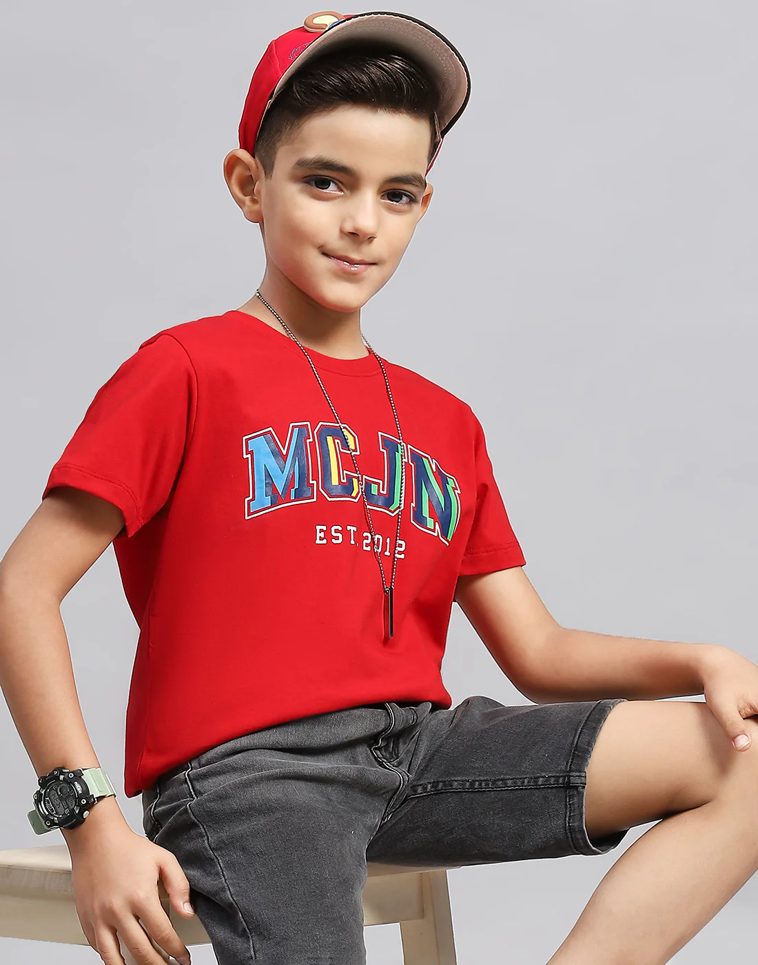 Boys Multi Color Printed Round Neck Half Sleeve T-Shirt (Pack of 3) - Image 8