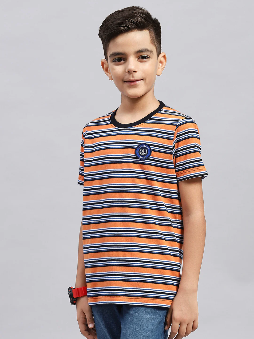Boys Multi Color Printed Round Neck Half Sleeve T-Shirt (Pack of 3) - Image 12