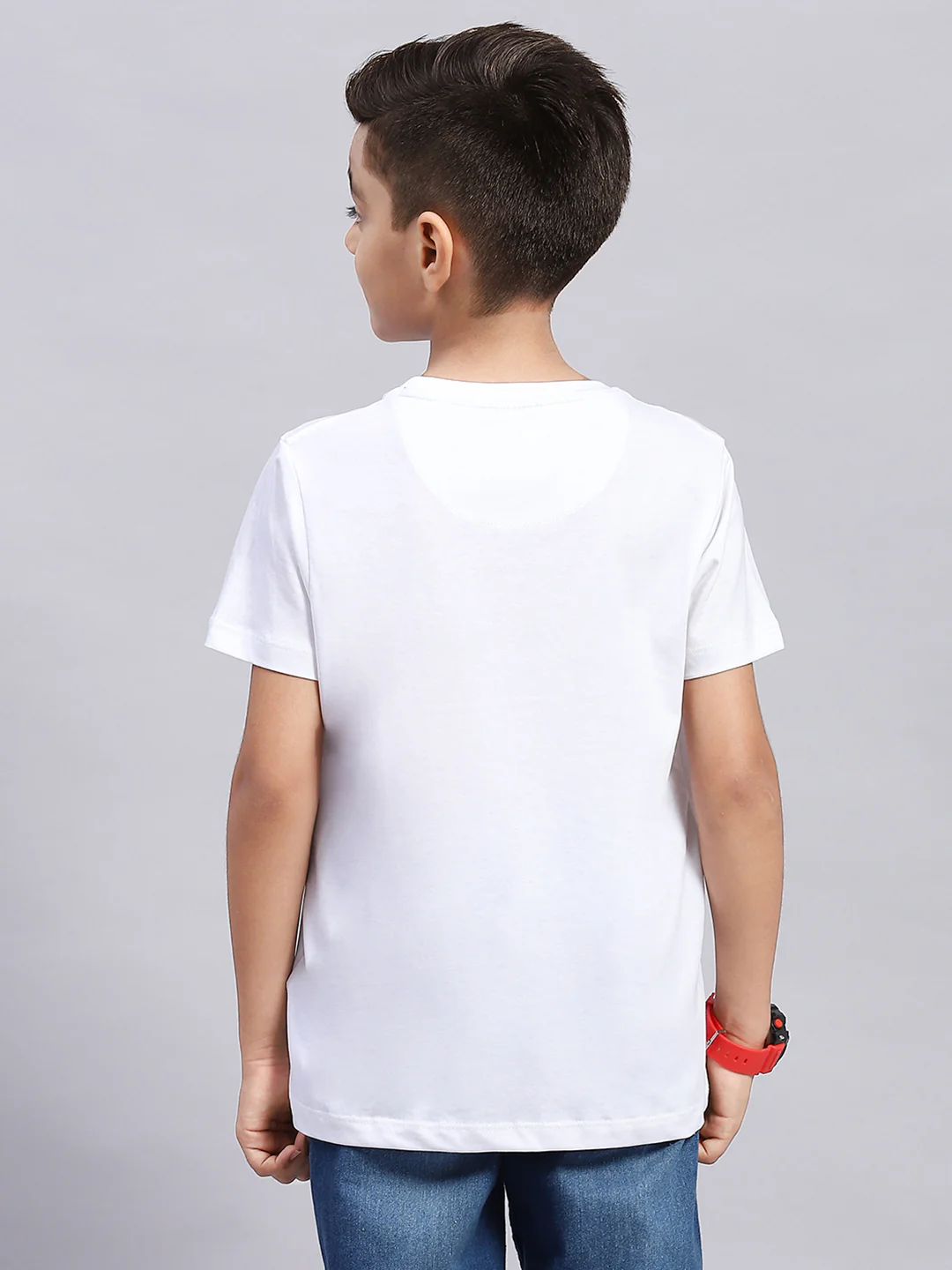 Boys Multi Color Printed Round Neck Half Sleeve T-Shirt (Pack of 3) - Image 6