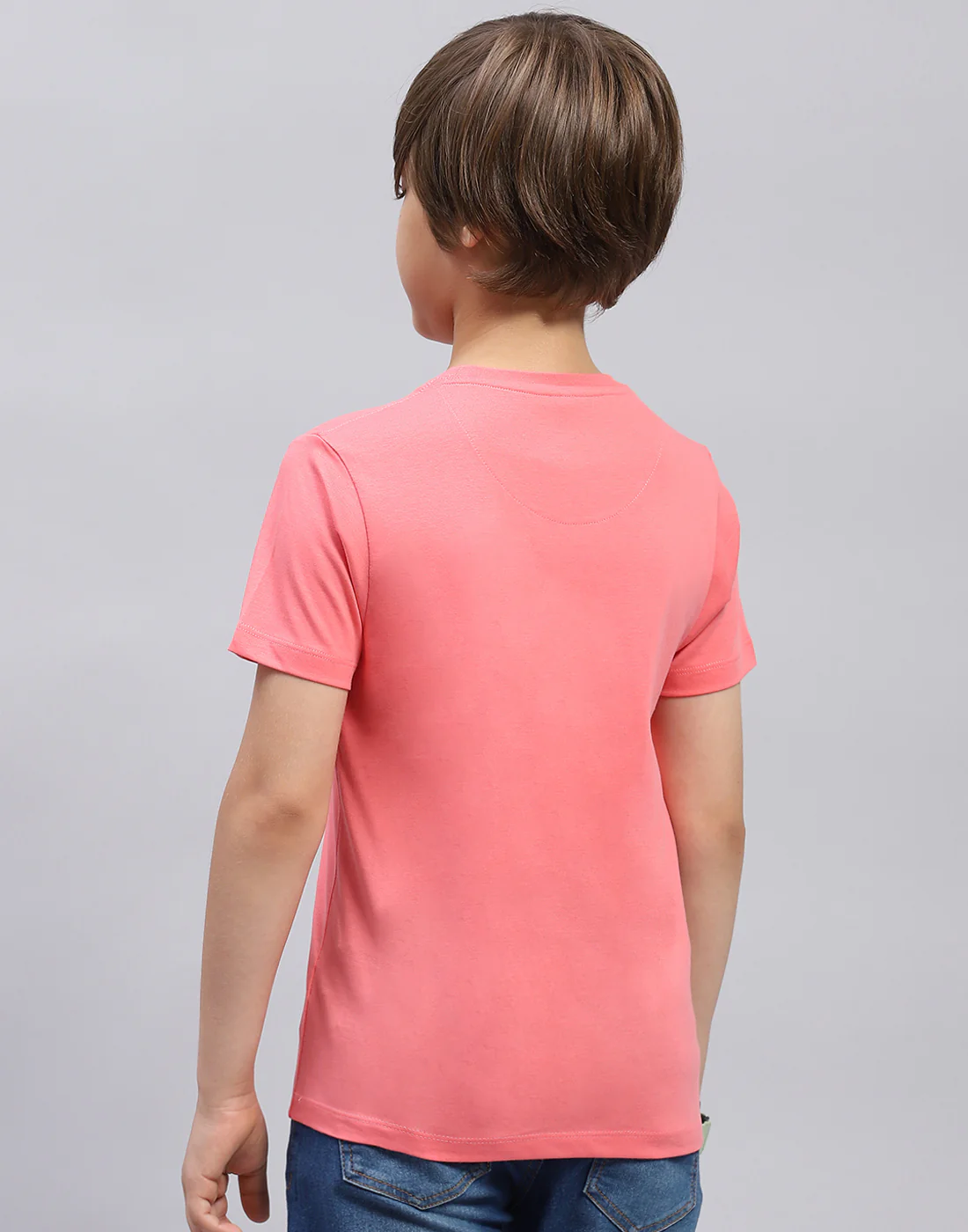 Boys Pink & Black Printed Round Neck Half Sleeve T-Shirt (Pack of 2) - Image 6