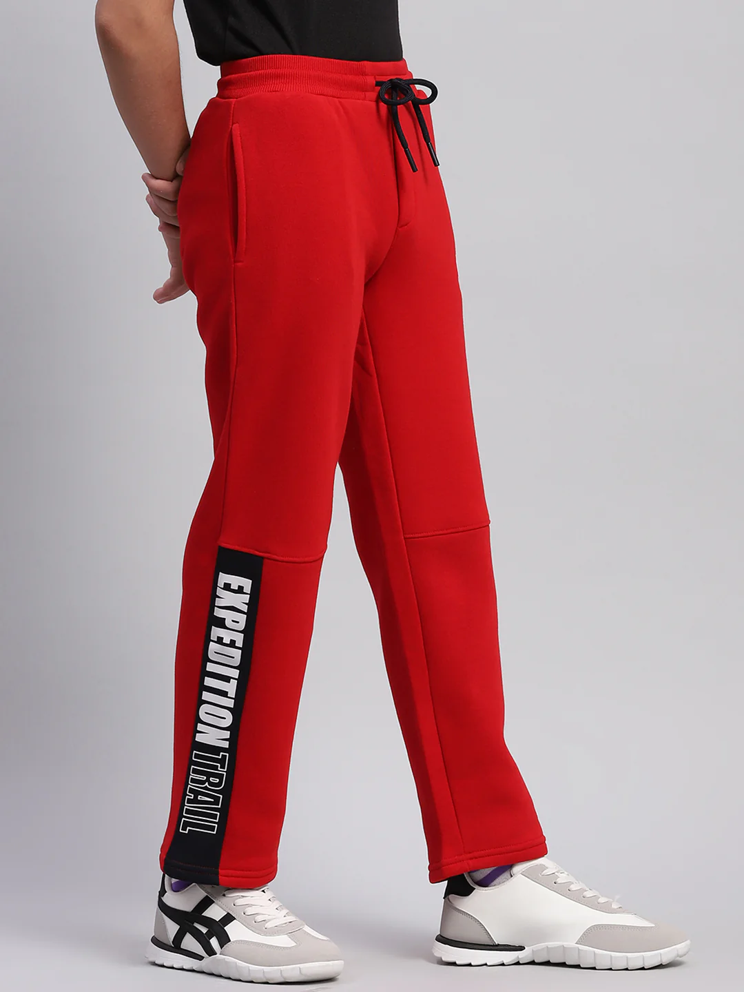Boys Red Printed Regular Fit Lower - Image 4