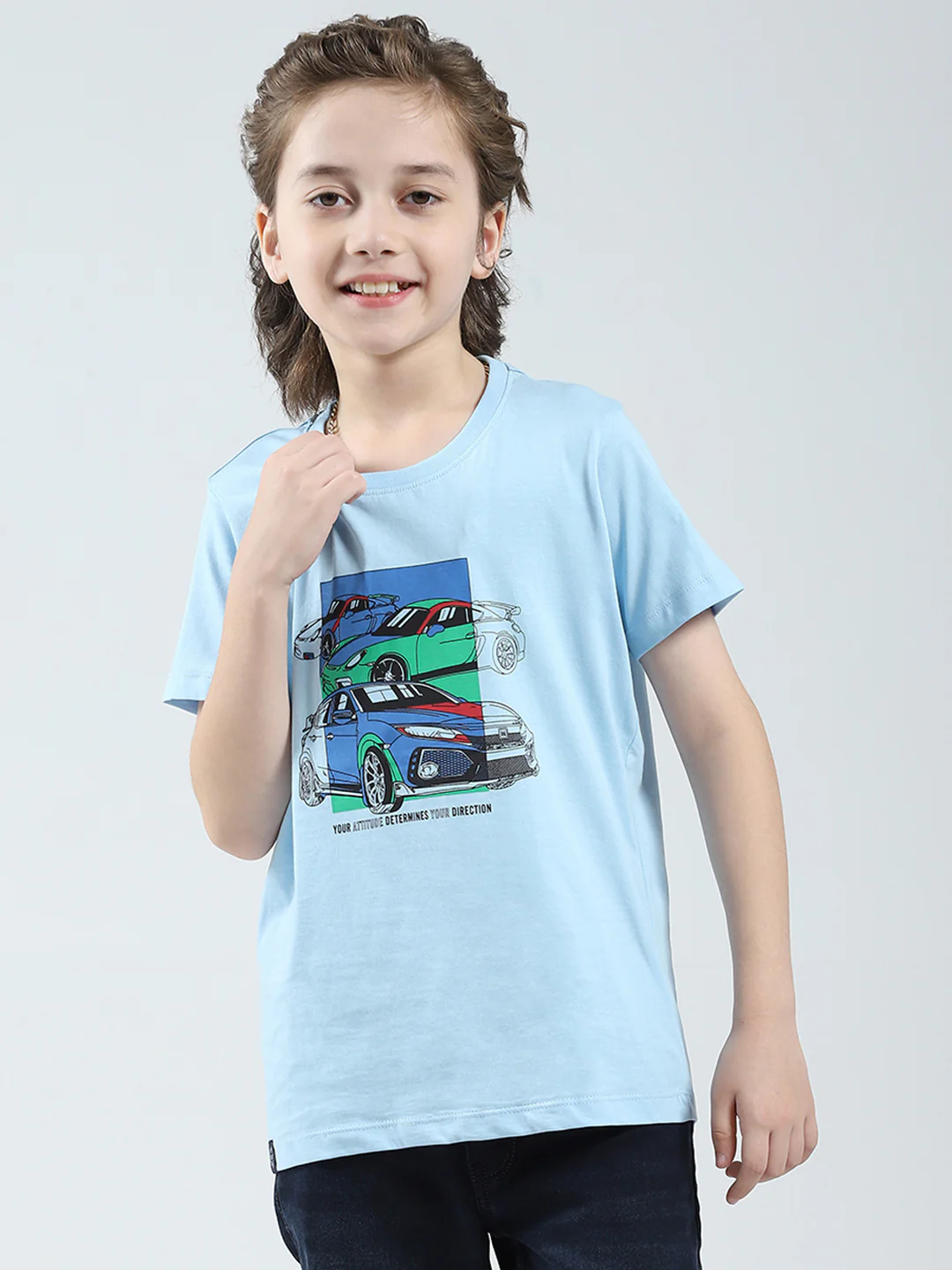 Boys Red, White & Blue Printed Round Neck Half Sleeve T-Shirt (Pack of 3) - Image 7